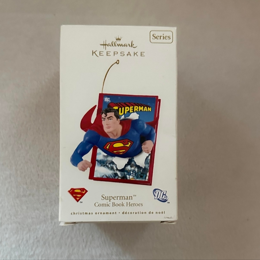 2008 Hallmark Keepsake Series Superman Comic Book Heroes Christmas Tree Ornament